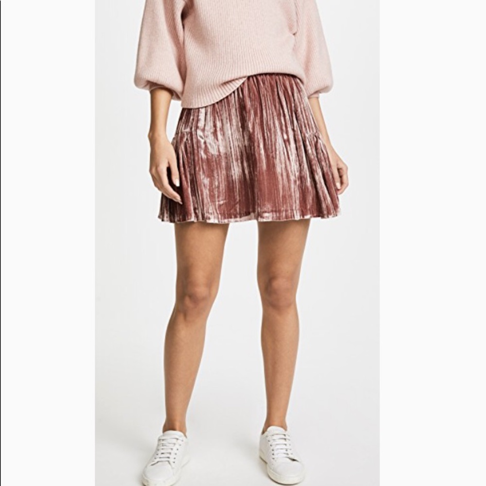 Madewell Crushed Velvet Mini Skirt-NWT
